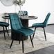 Стілець оксамитовий MEBEL ELITE RIO Velvet, Бірюзовий