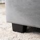 Ліжко оксамитове MEBEL ELITE APOLLO Velvet 120x200см Сірий