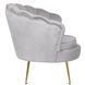 Кресло мягкое бархатное MEBEL ELITE ANGEL Velvet Серый