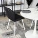Стілець оксамитовий MEBEL ELITE LUCKY Velvet, Чорний / Білий