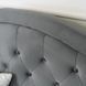 Ліжко оксамитове MEBEL ELITE APOLLO Velvet 120x200см Сірий