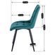 Стілець оксамитовий MEBEL ELITE RIO Velvet, Бірюзовий