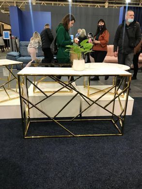 Консоль ESCADA C II Signal 120x40 Білий Ефект Мармуру / Золото фотографія