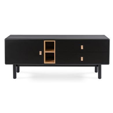 ТВ Тумба MEBEL ELITE ARTI 140 Черный фотография