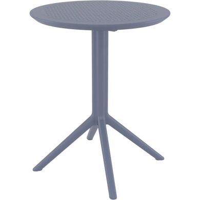 Стіл круглий Siesta Onto Sky Folding Table 60 Dark Grey фотографія