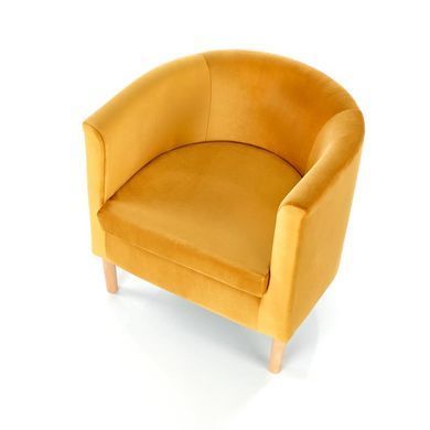 Кресло CLUBBY 2 Velvet Halmar Горчичный фотография