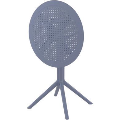 Стіл круглий Siesta Onto Sky Folding Table 60 Dark Grey фотографія