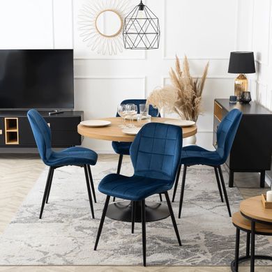 Стілець оксамитовий MEBEL ELITE IRYS Velvet Синій фотографія