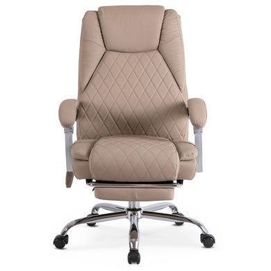 Стілець офісний поворотний з функцію масажу MEBEL ELITE GIORGIO Беж фотографія