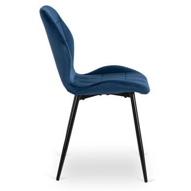Стілець оксамитовий MEBEL ELITE IRYS Velvet Синій фотографія