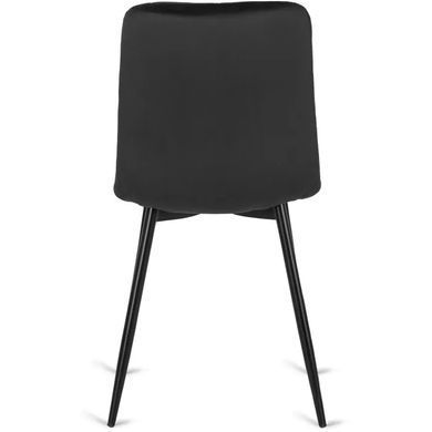 Стул бархатный MEBEL ELITE ROBIN Velvet, Черный фотография