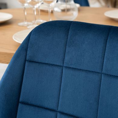 Стілець оксамитовий MEBEL ELITE IRYS Velvet Синій фотографія