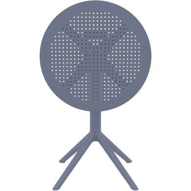 Стіл круглий Siesta Onto Sky Folding Table 60 Dark Grey фотографія