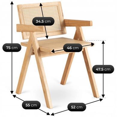 Стул MEBEL ELITE MADERA Беж/Дуб фотография