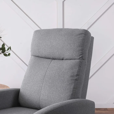 Крісло реклайнер MEBEL ELITE DANNY тканин Сірий фотографія