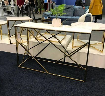 Консоль ESCADA C II Signal 120x40 Білий Ефект Мармуру / Золото фотографія