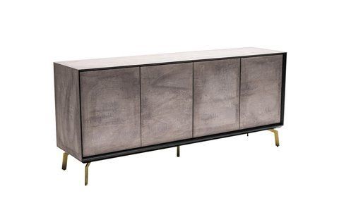 Буфет Лейзер Prestol Серый мат фотография