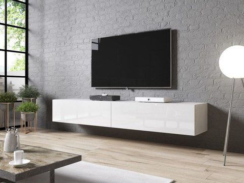 ТВ Тумба SLIDE RTV Cama 150 Белый Глянец / Белый Глянец фотография