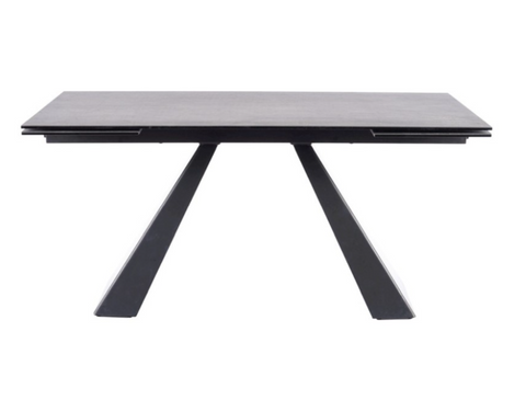 Стол Раскладной SALVADORE CERAMIC II 120(180)x80 Signal Серый / Черный Мат фотография