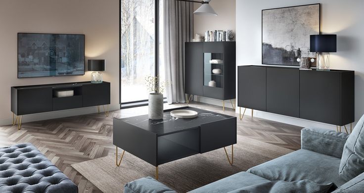Стол журнальный Perfect Home Хармони / Harmony L97 Черный фотография
