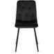 Стул бархатный MEBEL ELITE ROBIN Velvet, Черный