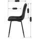 Стул бархатный MEBEL ELITE ROBIN Velvet, Черный