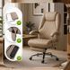 Стілець офісний поворотний з функцію масажу MEBEL ELITE GIORGIO Беж