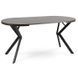 Стол раскладной круглый MEBEL ELITE DORIAN 80(160)х80 см Орех/Черный