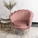 Крісло м'яке оксамитове MEBEL ELITE ANGEL Velvet Рожевий