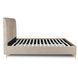 Ліжко двоспальне оксамитове MEBEL ELITE MARCELO Velvet 160x200 см Бежевий