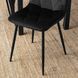 Стул бархатный MEBEL ELITE ROBIN Velvet, Черный
