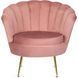Крісло м'яке оксамитове MEBEL ELITE ANGEL Velvet Рожевий