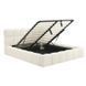 Кровать двуспальная MEBEL ELITE MURACJA 160x200 см Кремовая Букле