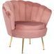 Кресло мягкое бархатное MEBEL ELITE ANGEL Velvet Розовый фотография