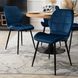 Стілець оксамитовий MEBEL ELITE IRYS Velvet Синій