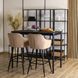 Барный стул бархатный MEBEL ELITE SALEM Velvet бежевый / черный