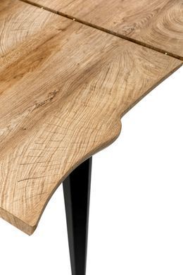 Стол Лагуна Микс Мебель 120(+40)*80 черный/искусственный шпон MDF фотография