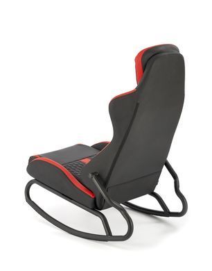 Кресло-качалка GAMER Halmar Черный/Красный фотография