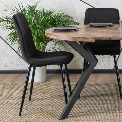Стіл розкладний круглий MEBEL ELITE LUKAS 100(250)х100 см Дуб рустик фотографія