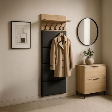 Вешалка MEBEL ELITE MODENA 60 Дуб Артизан/графит фотография