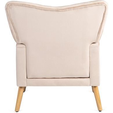 Крісло м'яке BUNNY Velvet MEBEL ELITE Беж фотографія