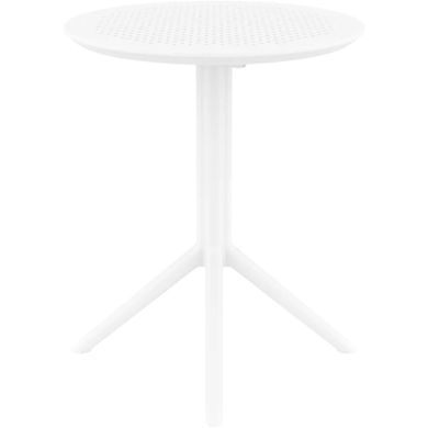 Стіл круглий Siesta Onto Sky Folding Table 60 White фотографія