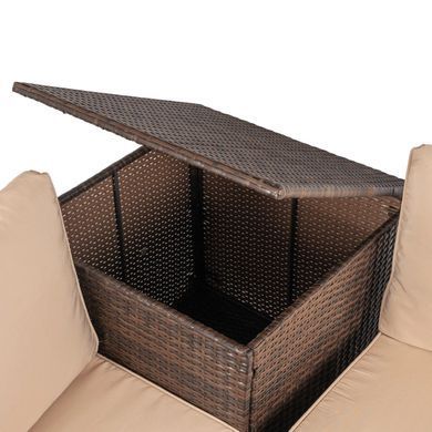 Комплект садових меблів MEBEL ELITE NEGRO Коричневий/Беж