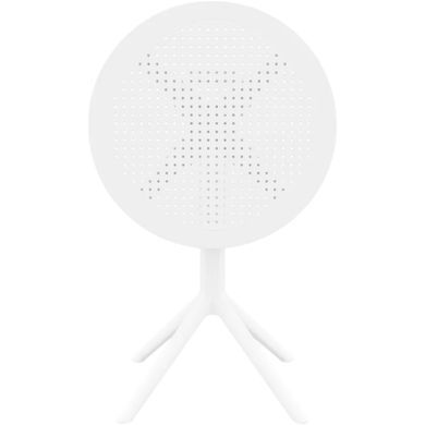 Стіл круглий Siesta Onto Sky Folding Table 60 White фотографія
