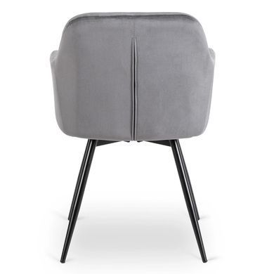 Стул поворотный бархатный MEBEL ELITE IDA Velvet Серый фотография