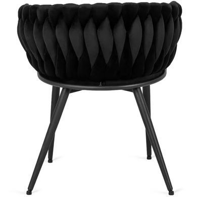 Стілець оксамитовий MEBEL ELITE EMPOLI Velvet Чорний фотографія