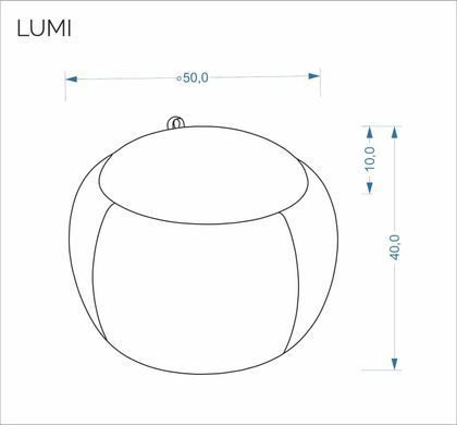 Пуф LUMI Halmar Сірий фотографія