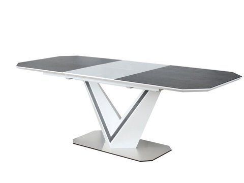 Стол Обеденный VALERIO CERAMIC Signal 160(220)X90 Серый / Белый фотография