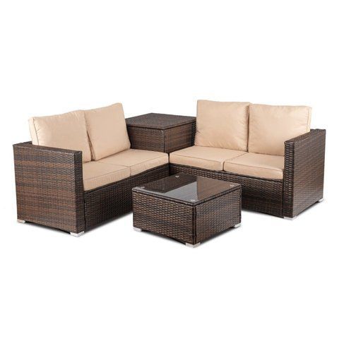 Комплект садовой мебели MEBEL ELITE NEGRO Коричневый/Беж