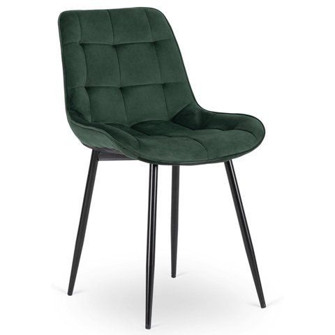 Стілець оксамитовий MEBEL ELITE CHRIS Velvet Зелений фотографія
